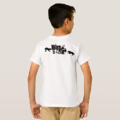 T-shirt Zombie Pit Bull pour enfants (Dos entier)