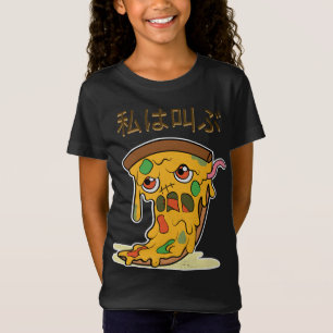 T-Shirt Zombie Pizza Funny Halloween Kawaii Zombie Aliment