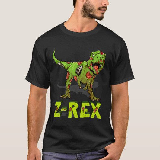 T-shirt Zombie Rex Zombiesaurus Z Rex Halloween Costume Bo (Devant)