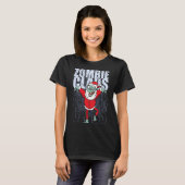 T-shirt Zombie Santa Claus Saisons Manger Drôle Noël (Devant entier)