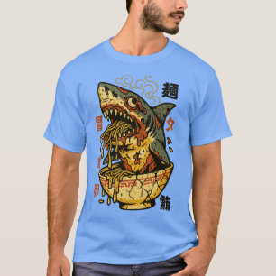 T-shirt Zombie Shark Monster Ramen - Nourriture japonaise