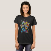T-shirt Zombie Skeleton Dansant Halloween (Devant entier)