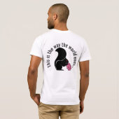 T-shirt Zombie Squirrel, C'est comme ça que le monde finit (Dos entier)