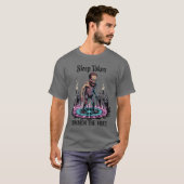 T-shirt Zombie Summoning Ritual Sleepoken Horror with Racc (Devant entier)