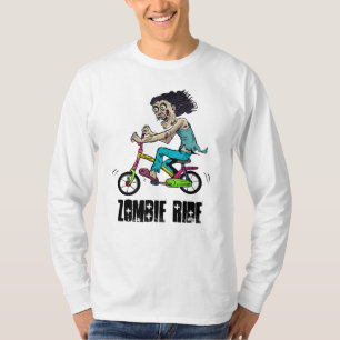 T-shirt Zombie Sur Un Vélo