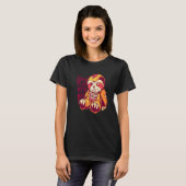 T-shirt Zombie Teddy Bear Carnival Party Sloth (Devant entier)