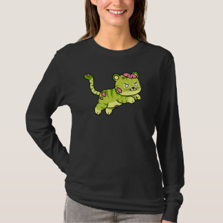 T-shirt Zombie Tiger Halloween Animal Cute Monster Graphic