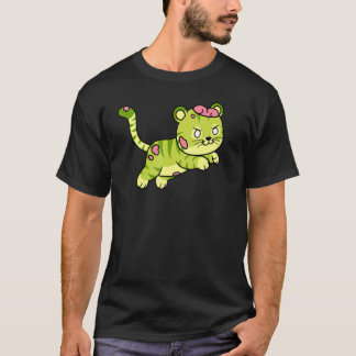 T-shirt Zombie Tiger Halloween Animal Cute Monster Graphic