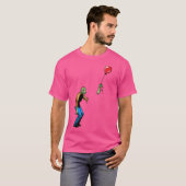 T-shirt Zombie triste avec garçon ballon (Devant entier)