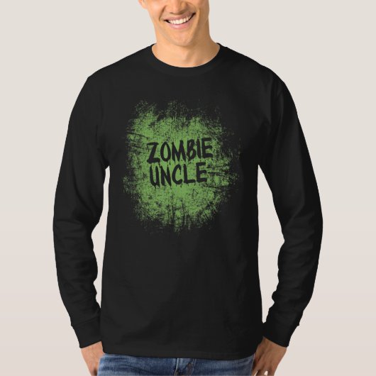 T-shirt Zombie uncle cool lazy halloween costume zombies f (Devant)