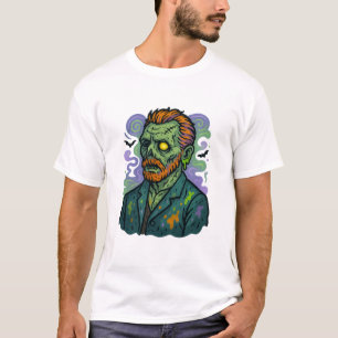 T-shirt Zombie Van Gogh - Dessin humoristique