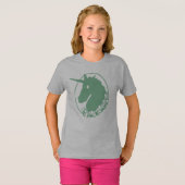 T-shirt Zombie Vert Unicorne (Devant entier)