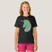 T-shirt Zombie Vert Unicorne (Devant entier)