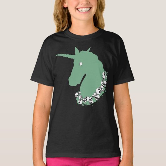 T-shirt Zombie Vert Unicorne (Devant)