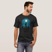 T-shirt Zombie Vibes Lune Graveyard Effrayant Enfants Pub (Devant entier)