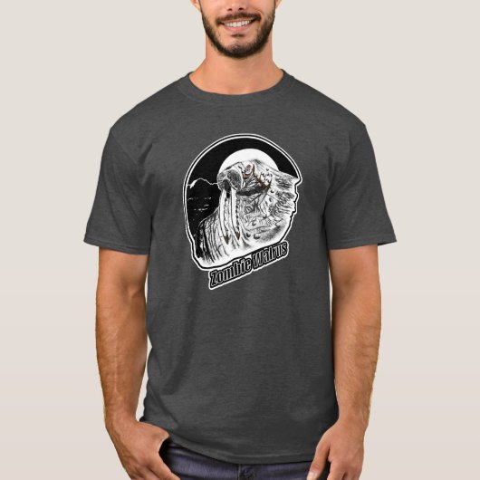 T-shirt Zombie Walrus BW (Devant)