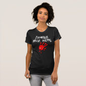 T-shirt Zombie Wuz ici (Devant entier)