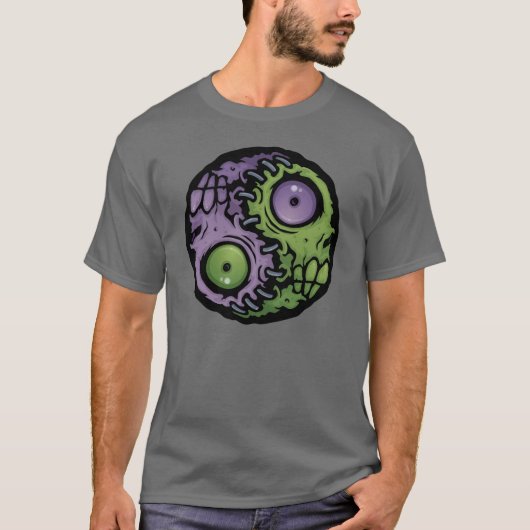 T-shirt Zombie Yin-Yang (Devant)
