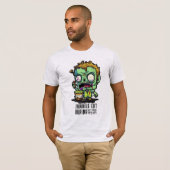 T-shirt Zombies Eat Brains (Devant entier)