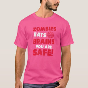 T-shirt Zombies Mangez Le Cerveau Vous Êtes Sûr Halloween
