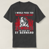 T-shirt Zombies Pour Sauver Mon Chien D'Halloween Saint Be (Design devant)