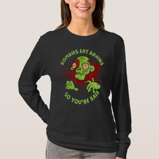 T-shirt Zombies Vivant Zombies Morts Mangez le cerveau Don