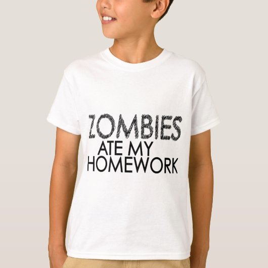 T-shirt Zombis à mon travail (Devant)