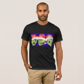T-shirt Zombis joyeux (Devant entier)