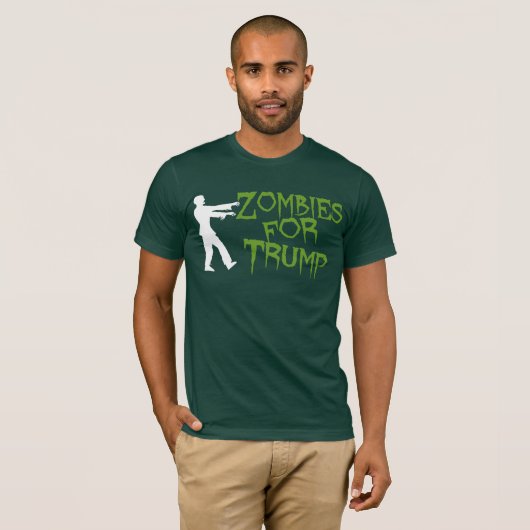 T-shirt Zombis pour l'humour d'atout (Devant entier)