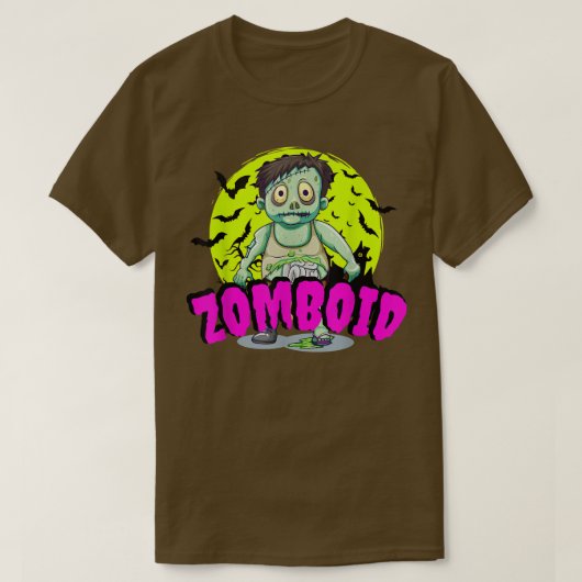 T-shirt Zomboid Funny Boys Zombie Kid (Design devant)