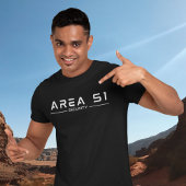 T-shirt Zone 51 Alien de sécurité OVNI extra-terrestre