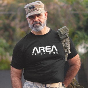 T-shirt Zone 51 Cool Alien Vêtements OVNI Paranormal Noir