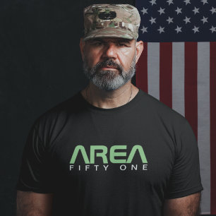 T-shirt Zone 51 Cool Alien Vêtements OVNI Paranormal Noir