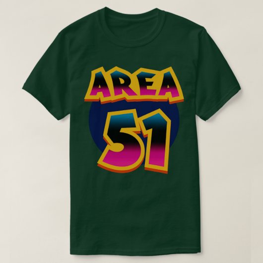 T-shirt Zone 51 Graffiti (Design devant)