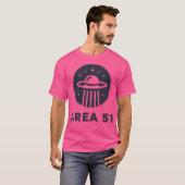 T-shirt Zone 51 - Logo de soucoupe volante (Devant entier)