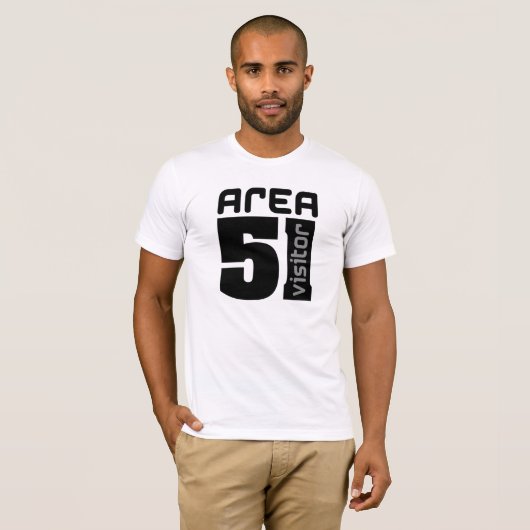 T-shirt Zone 51 Visiteur Alien (Devant entier)