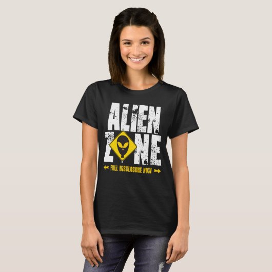 T-SHIRT ZONE ALIEN (Devant entier)