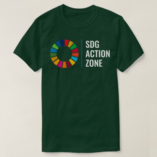 T-shirt Zone d'action ODD Objectifs de développement durab (Design devant)