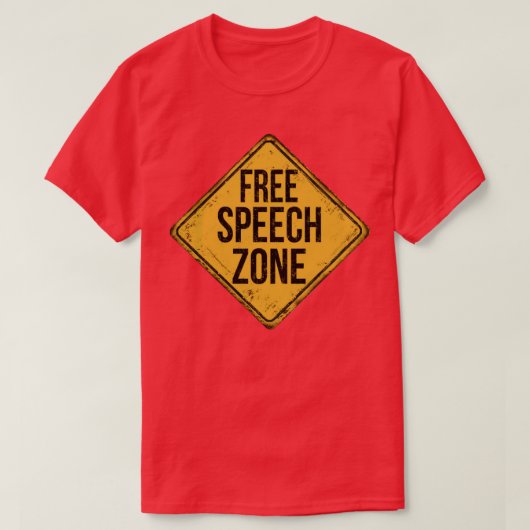 T-shirt Zone de liberté d'expression (Design devant)