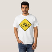 T-shirt Zone de passage de vélo (Devant entier)