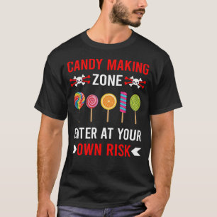 T-shirt Zone de risque Confection de bonbons fabricant de