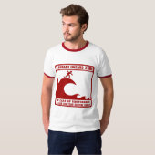 T-shirt Zone de risque de tsunami (Devant entier)