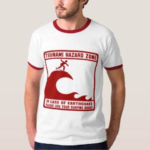 T-shirt Zone de risque de tsunami