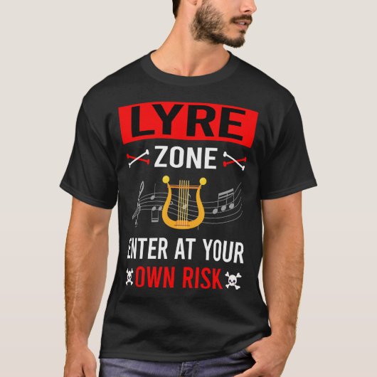 T-shirt Zone de risque Lyre (Devant)