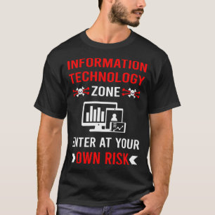 T-shirt Zone de risque Technologie de l'information