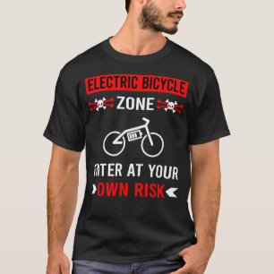 T-shirt Zone de risque Vélo électrique E Vélo Ebike