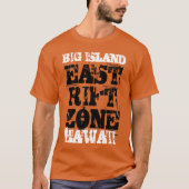 T-SHIRT ZONE DE RIVE EST GRANDE ÎLE HAWAII (Devant)