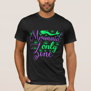 T-shirt Zone de sirène seulement dans Neon Green et Purple
