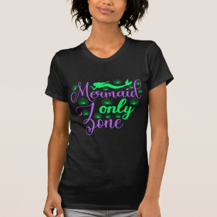 T-shirt Zone de sirène seulement dans Neon Green et Purple