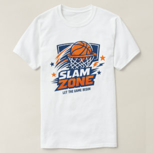 T-shirt Zone de slam de basket-ball